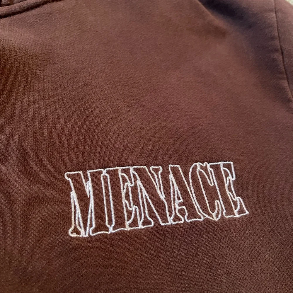 Menace Brown Embroidered Logo Hoodie - Picture 4 of 9